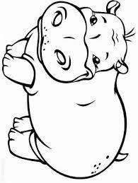 It makes a great single design check out the others for a great theme! Image Result For Baby Hippo Coloring Pages Baby Hippo Hippo Drawing Coloring Pages