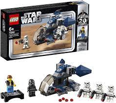 The walker comes with 2 clone troopers, a clone commander, clone gunner, and arc trooper gear and can be used with any of the other lego star wars sets. Lego Star Wars Lego 75262 Star Wars Imperial Dropship 20 Jahre Hersteller Nicht Mehr Verkauft Amazon De Spielzeug