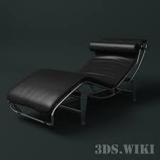 Modern chaise lounge open fold spa sofa long lounger for bedroom, office, living room with storage. Leather Recliner Download 3d Model 3ds Wiki
