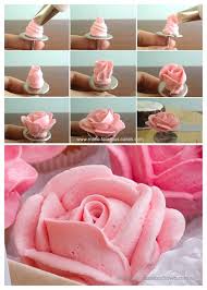 #125 rose petals icing piping tip can help you to create the same roses material: How To Make Buttercream Roses Cake Ideas Cupcake Cakes Cake Decorating Techniques Cake Decorating