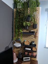 My New Writing Room Sanctuary Features A Monster Desk Ikea Hackers Peg Board Ikea Vertical Garden