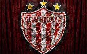 Many colors are used in the club logo. Club Necaxa Scorched Logo Primera Division Red Wooden Background Liga Mx Hd Wallpaper Peakpx