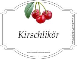 Bis 1847 war es brauch, den traditionellen christbaum mit allerlei naschwerk, äpfeln und nüssen zu schmücken. Gratis Etiketten Vorlagen Fur Kirschlikor Pdf Drucken Kostenlos