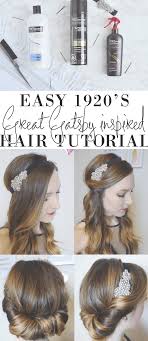 How did the men dress their hair back in the 1920s??. Easy 1920 S Great Gatsby Hair Tutorial Ad Great Gatsby Hairstyles Gatsby Hair 1920s Hair Tutorial