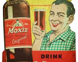 Drink Moxie Old Fashion Metal Sign 14" Round