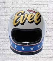 Evel1 Com Authorized Replica Evel Knievel Motorcycle Helmet Motorcycle Helmets Helmet Biker Helmets
