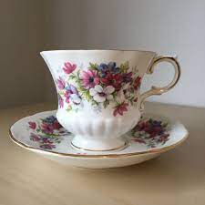 Clearance Sale Paragon Flower Festival J Series Etsy Tea Cups Vintage Tea Cups Flower Tea