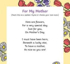 Mother S Day Poem Rhyme Short Poem On Mother Mother Poems Mothers Day Poems