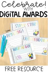 Student Recognition Awards Free Digital Student Awards Distance Learning Teaching Freebies