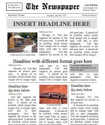 Designed By A Teacher Newspaper Template Instant Download Etsy Newspaper Template Newspaper Template Word Homeschool Programs