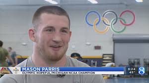 Olympic wrestler Mason Parris grapples for gold in Paris