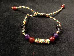 增智慧 紫水晶 避邪 黑星 避小人 紅水瑪瑙 五色線開運手鍊nt150 beaded bracelets beaded necklace jewelry