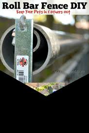 Are you feeling guilty add cat rollers: Roll Bar Fence Diy Keep Your Pets In Others Out Your Sassy Self