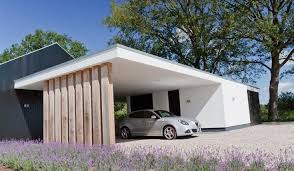 Carport Fundament Br Minimalistische Carport Het Fundament Architectuur Modernes Poolhaus Garagenbau Carport Modern