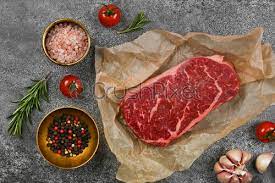 I served it up with guacamole, corn salsa and other fixins and my family really loved it. Close Up Raw Beef Sirloin Steak On Board Stock Photo Crushpixel