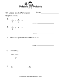 The math worksheet maker will generate a worksheet with a series of basic math problems. Fourth Grade Mathctice Worksheet Free Printable Educational 4th Worksheets Go Homework Answers Samsfriedchickenanddonuts