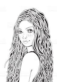 Cute Girl Coloring Pages For Teenage Girl Printable Sahara