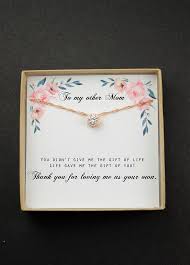 Birthday Present Ideas For Sister In Law To My Other Mom Aunt Sister In Law Wedding Gift Necklace Daughter In Law Step Daughter Ste Sister In Law Gifts Mother Christmas Gifts Birthday Gifts For Sister