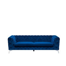 Faites vos choix de canape velours parmi les produits de nombreuses marques et boutiques en ligne ► ► canape velours. Beliani Beliani Canape Chesterfield En Velours Bleu Fonce Sotra Bleu Fonce Canapes Rue Du Commerce