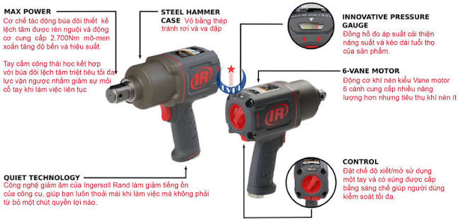Dụng cụ vặn bu l&ocirc;ng 3/4" 2146Q1MAX