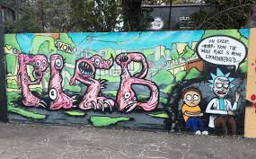 I Painted Some Rick And Morty Themed Graffiti Graffiti Street Art Graffiti Art