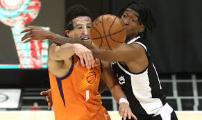 Phoenix suns guard devin booker is sending an autographed jersey and tickets to a conference finals game to one of the team's fans who was involved in an altercation with a nuggets fan during game 4. Anmx51f64pknvm