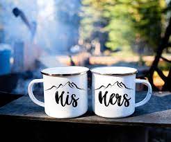 Use the code rinihime for 10% off!. His And Hers Campfire Mug Set Hers Mug His Mug Camping Mug Camping Coffee Wedding Gift Mugs Mugs