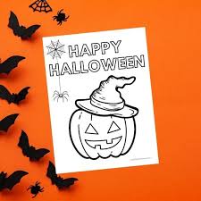 Choose from 10 printable halloween coloring page designs for kids and adults. Happy Halloween Coloring Page Mom Life Made Easy