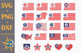 Download American Flag Monogram Graphic By Svgstoreshop Creative Fabrica PSD Mockup Templates