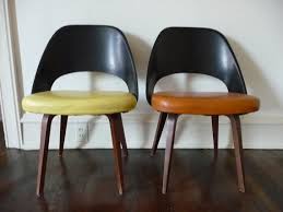 Rare Vintage Knoll Eero Saarinen Side Chair Fiberglass Back Yellow Wood Legs Mid Century Modern Danish Mad Men Eames Side Chairs Vintage Knoll Saarinen Chair