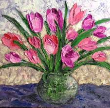 11 Foto Lukisan Vas Bunga Lukisan Bunga Tulip Di Vas Size 70x55 Design Craft Download Us 8 6 Klasik Cina Vas In 2020 Flower Painting Painting Oil Painting Flowers