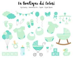 Mint Baby Shower Clipart Cute Graphics Png By Laboutiquedeicolori Baby Shower Clipart Green Baby Shower Mint Baby Shower