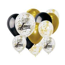 Ballon de baudruche \ba.lɔ̃ də bo.dʁyʃ\ masculin. Ballons De Baudruche Bonne Annee Lot De 12 Le Geant De La Fete