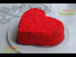 kalp seklinde kadife pasta tarifi homemade cream cheese icing velvet cake recipes cake