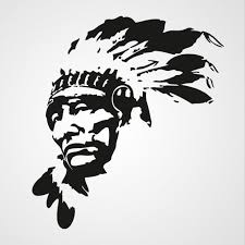 Native American Chief Stencil Id Corps Visage Pochoir Dessin Et Decoupages Papier
