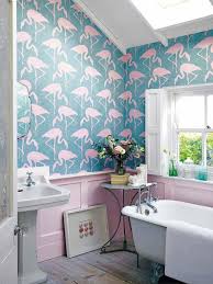 wallpaper neu in farbe und mustern einrichtungs ideen flamingo tapete badezimmer dekor badezimmer tapete