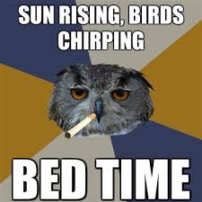 Birds Chirping In The Morning Meme Pin By Medusa Rabbit On Truths Jokes And Other Things Made Of Words Art Jokes Student Art Artist Memes