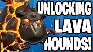 I believe this should be available at town hall 9 or 10. Unlocking Lava Hounds Let S Play Th9 Clash Of Clans Youtube