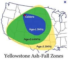 A new map from the us geological survey shows how the ground around the yellowstone caldera has changed over the span of two years, as the quakes see how the ground has deformed around the yellowstone supervolcano, as experts reveal it's now been hit by over 1,500 earthquakes this summer. Ashfall Ashfall 1 By Mike Mullin