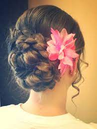 Pin By Cassie Luken On H A I R Hair Styles Bridesmaid Hair Junior Bridesmaid Hair