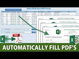 Autofill Pdf Form From Excel Google Search Excel Tutorials Microsoft Excel Excel