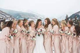 17 Bridesmaid Style Ideas For A Winter Wedding Trubridal Wedding Blog Winter Bridesmaid Dresses Winter Wedding Dress Winter Wedding Bridesmaids