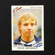 Mexico 86 No. 343 Panini sticker Steve Archibald- Sticker-Worldwide
