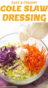 Creamy Cole Slaw Dressing Homemade Slaw Homemade Coleslaw Creamy Coleslaw