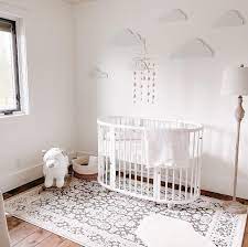 Maybe you would like to learn more about one of these? White Nursery With Cloud Wall Nursery Decor Inspiration Childrens Room Wall Decor White Nursery