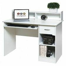 Make your home office work space this is a rustic solid pine computer desk that can hold your laptop or desktop computer tower. Onespace 50 Ld0101 Workstation Computer Desk White For Sale Online Ebay