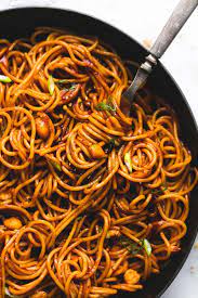 Spicy Kung Pao Noodles Are A Cinch To Whip Up In Just 20 Minutes With The Best Sweet And Spicy Kung Pao Sauce Easily A Full Meal Recipes Asian Recipes Recipes