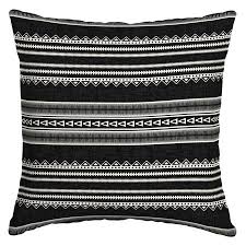Black And White Striped Outdoor Cushions Walmart Mainstays Black Stripe Outdoor 16 X 16 In Toss Pillow Image 1 Of 5 Outdoor Throw Pillows Throw Pillows Pillows