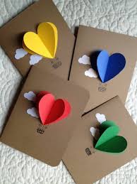 Geburtstagskarten Basteln 3d Heissluftballons Motiv Herzen Bunt Geburtstagskarte Basteln 3d Geburtstagskarten Selber Basteln Geburtstagskarte Basteln