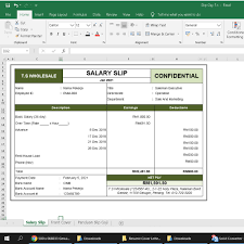 Format slip gaji direkturexcel : Contoh Payslip Excel Malaysia